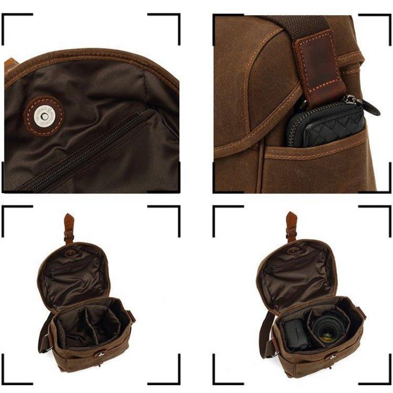 Canvas Messenger Fényképezőgép Táska