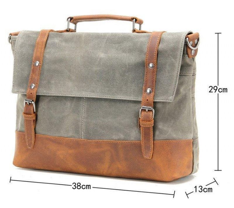 Férfi Laptop Messenger Vászontáska