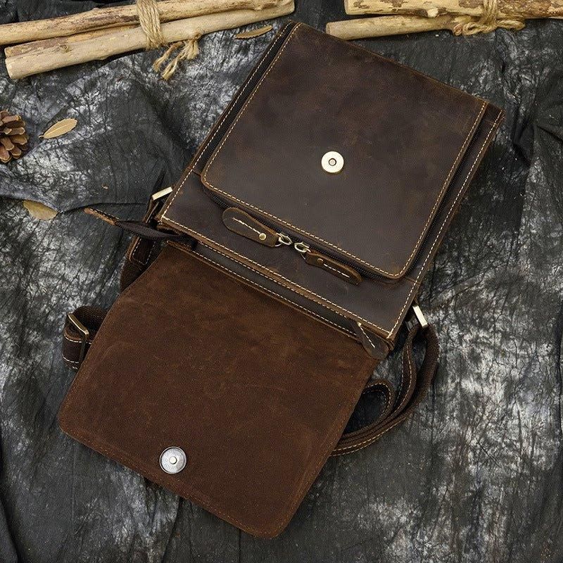 Kis Táska Crossbody Bőr Férfiaknak
