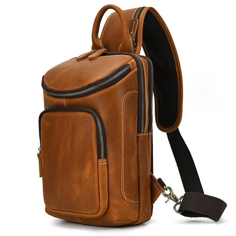 Marhabőr Cross Body Sling Táska Férfiaknak