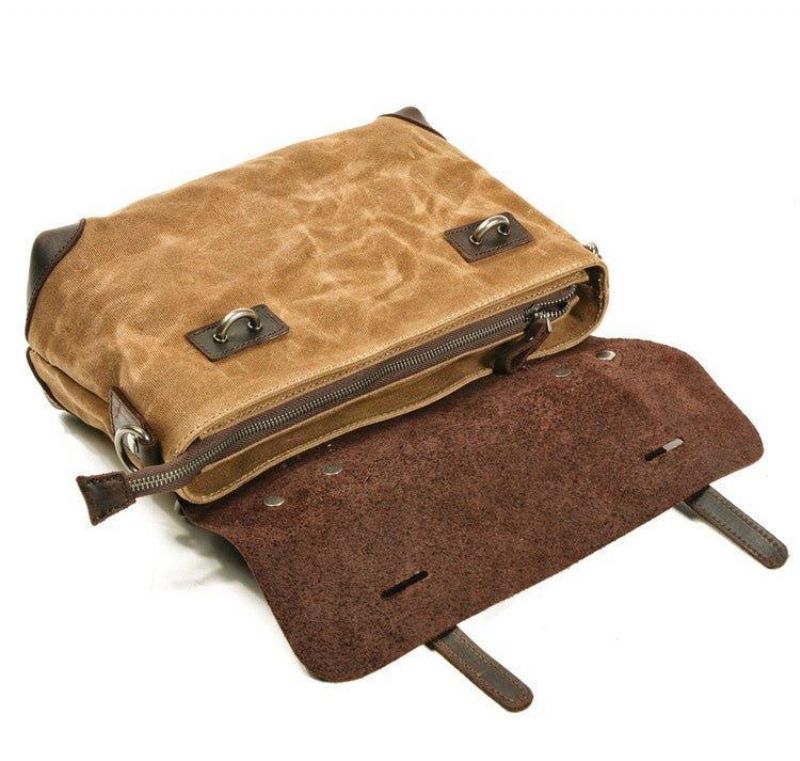 Retro Canvas Messenger Bag Aktatáska Motoros Táskák