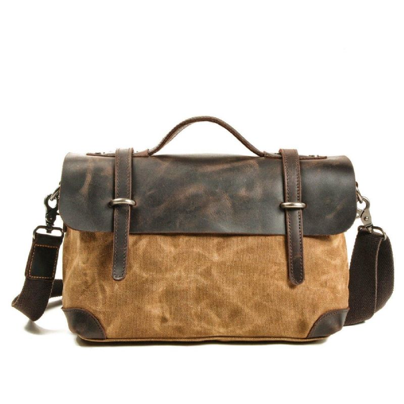 Retro Canvas Messenger Bag Aktatáska Motoros Táskák