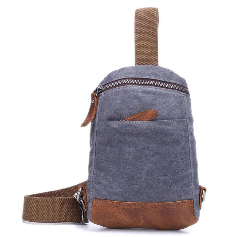 Viaszított Vászon Crossbody Táska