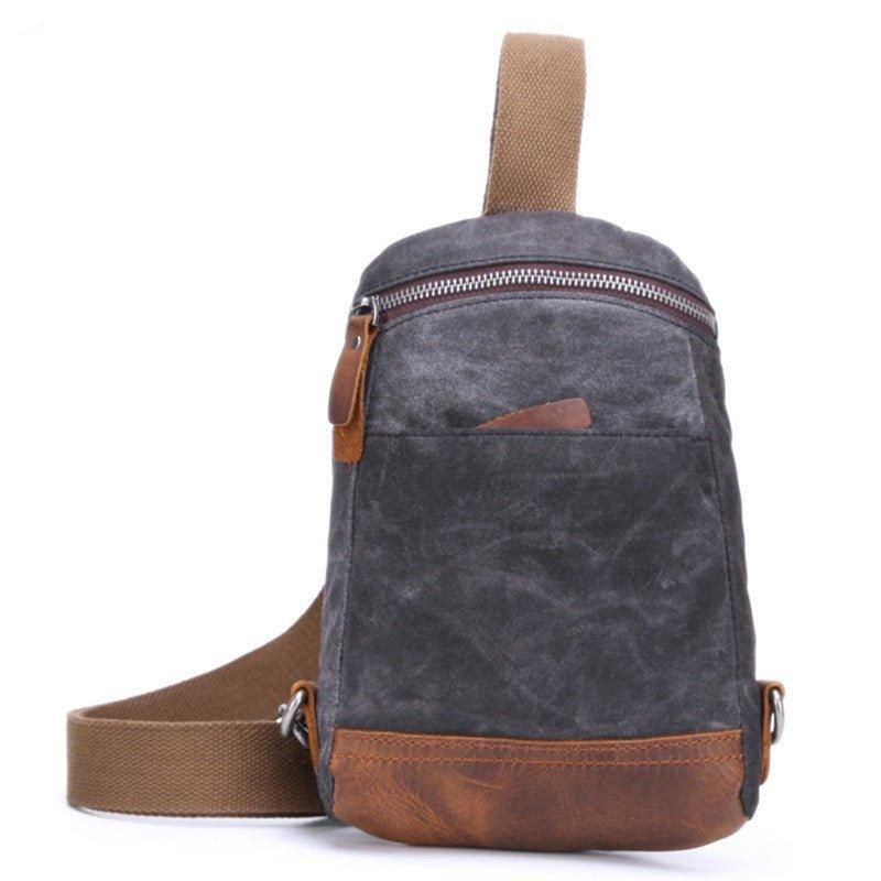 Viaszított Vászon Crossbody Táska