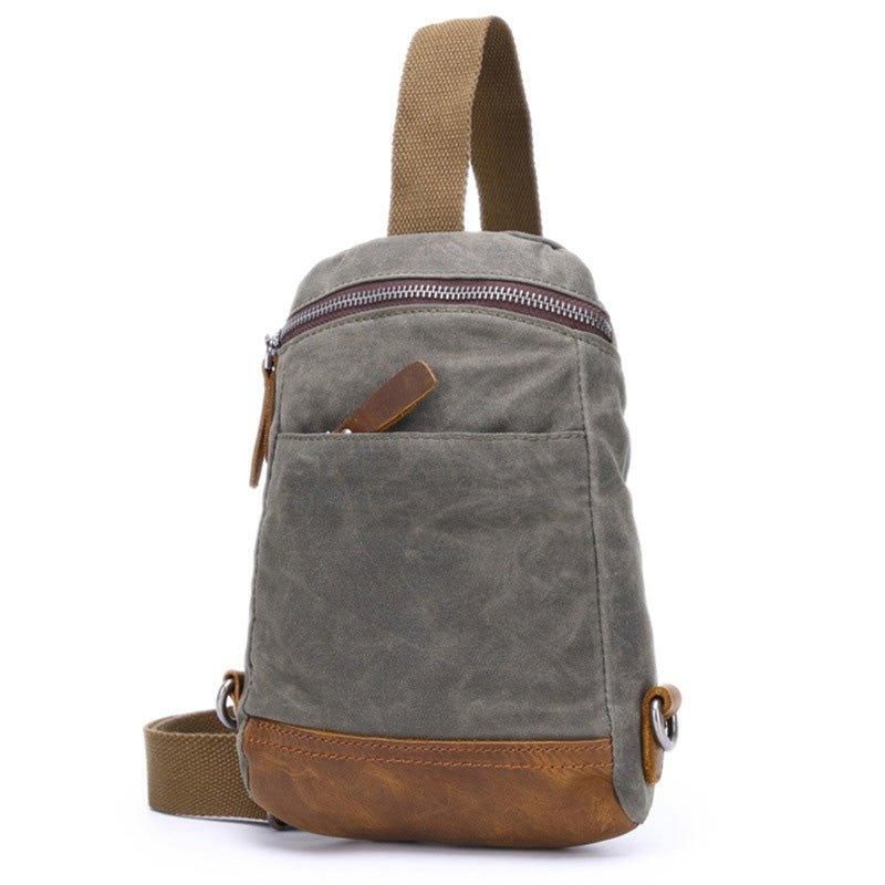 Viaszított Vászon Crossbody Táska