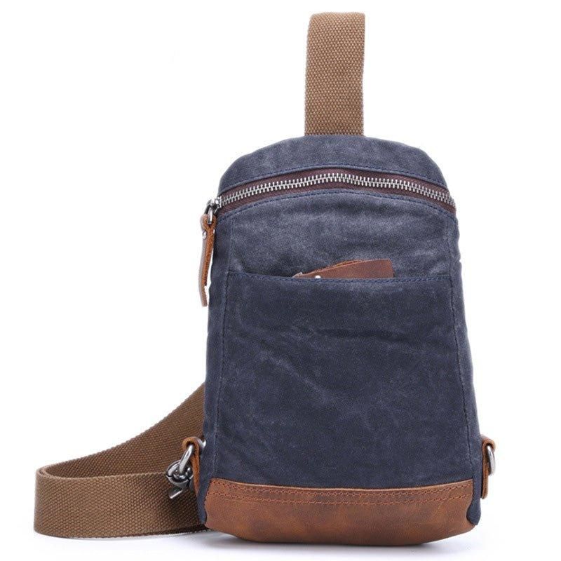 Viaszított Vászon Crossbody Táska