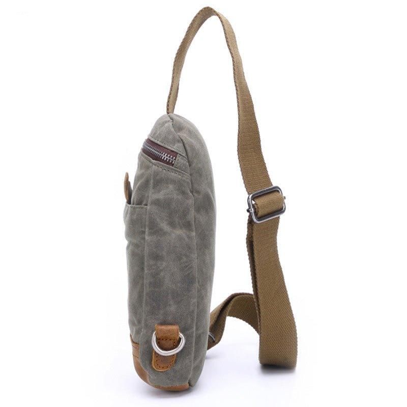Viaszított Vászon Crossbody Táska