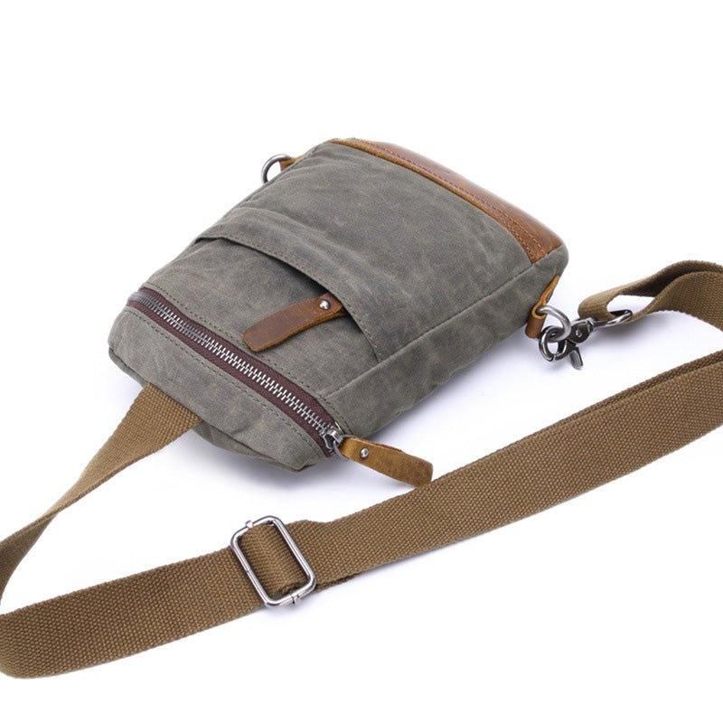 Viaszított Vászon Crossbody Táska