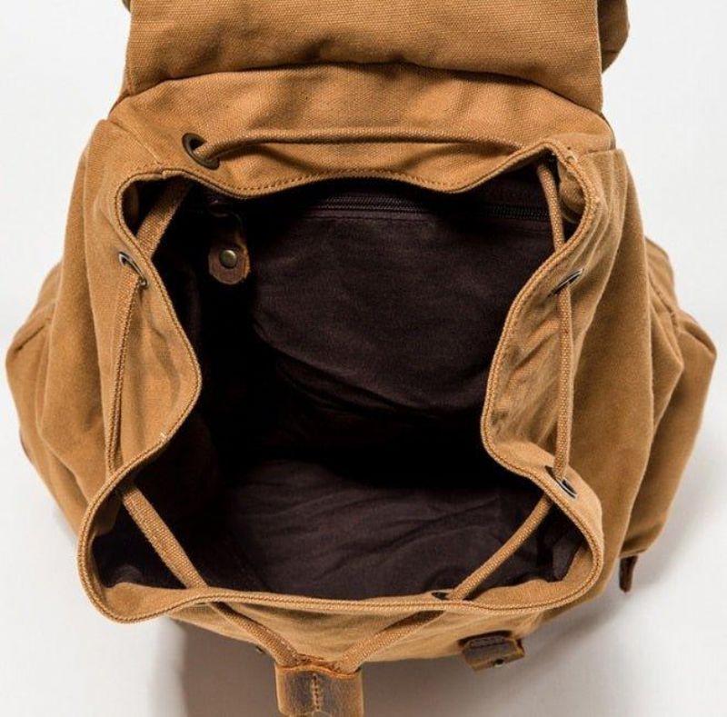 Vintage Cotton Canvas Hátizsák