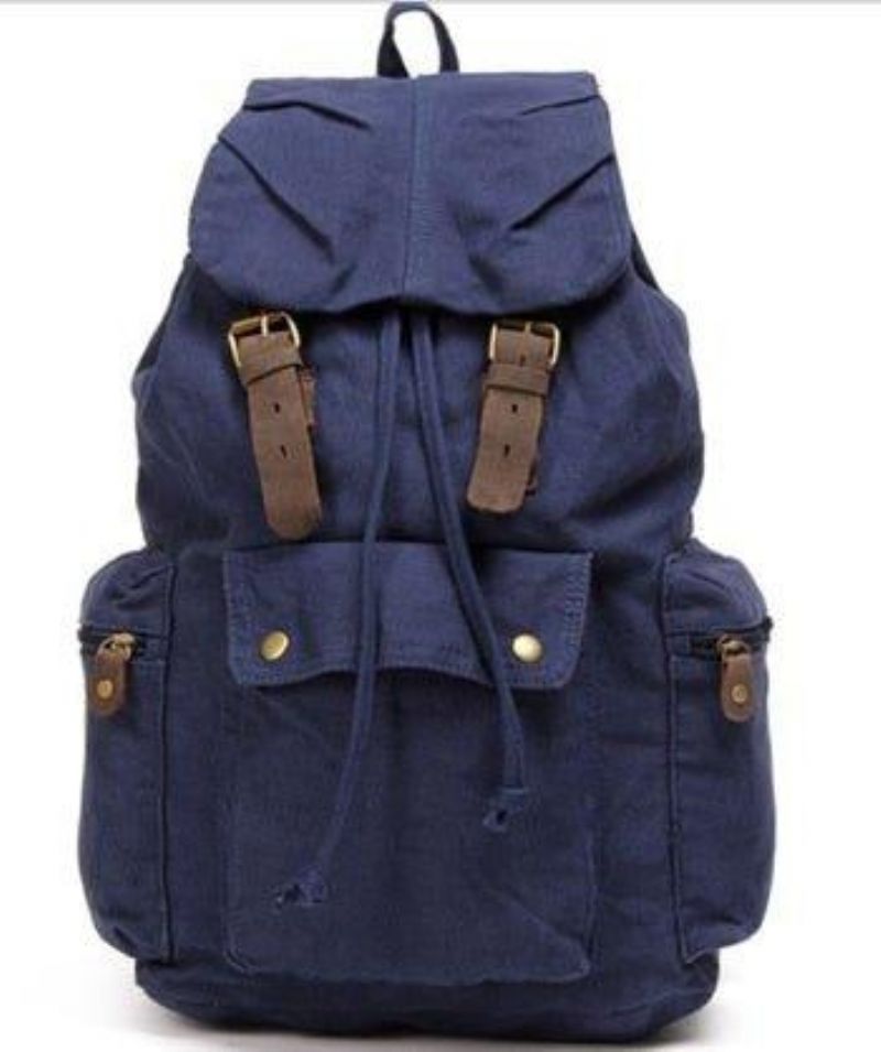 Vintage Cotton Canvas Hátizsák