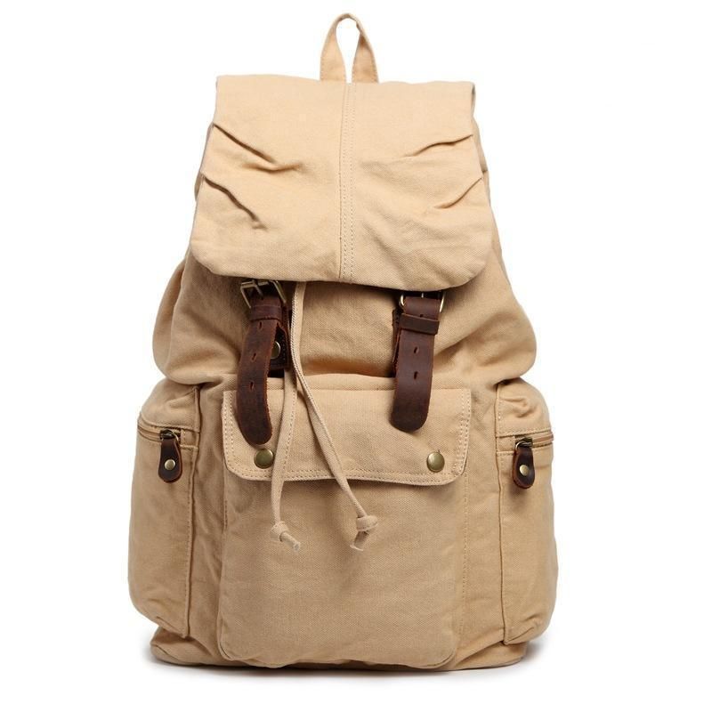 Vintage Cotton Canvas Hátizsák